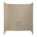 Lippert 40IN X 54IN X 58IN GARDEN TUB SURROUND; 1-PIECE DESIGN; TILE FINISH - ALMOND 209029